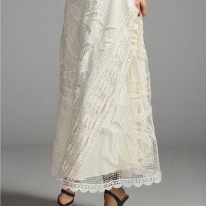 FARM Rio Lace Maxi Skirt - Cream
